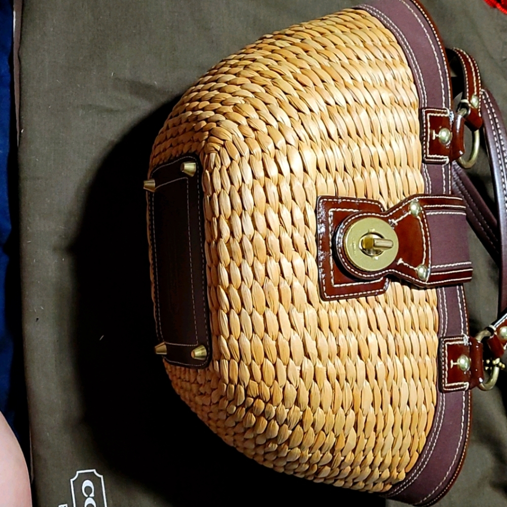 COACH WICKER HANDBAG